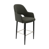 FL Orleans Bourbon Upholstered Seat Aluminium Frame Hospitality Barstool