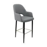 FL Orleans Bourbon Upholstered Seat Aluminium Frame Hospitality Barstool