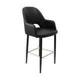 FL Orleans Bourbon Upholstered Seat Aluminium Frame Hospitality Barstool