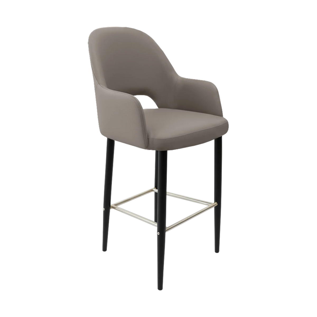 FL Orleans Bourbon Upholstered Seat Aluminium Frame Hospitality Barstool