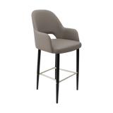 FL Orleans Bourbon Upholstered Seat Aluminium Frame Hospitality Barstool