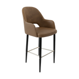 FL Orleans Bourbon Upholstered Seat Aluminium Frame Hospitality Barstool
