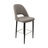 FL Orleans Crescent Upholstered Seat Aluminium Frame Hospitality Barstool