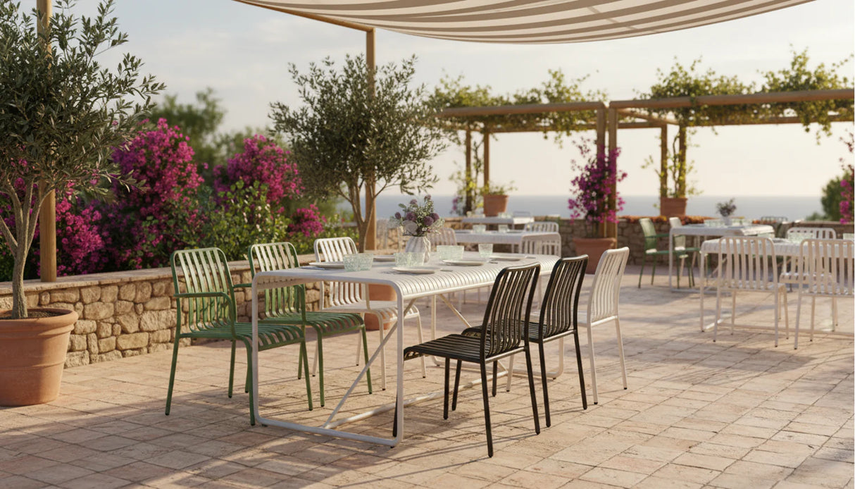 FL Bordeaux Aluminium Hospitality Stackable Outdoor Chair