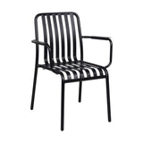 FL Bordeaux Aluminium Hospitality Stackable Outdoor Armchair