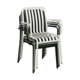 FL Bordeaux Aluminium Hospitality Stackable Outdoor Armchair