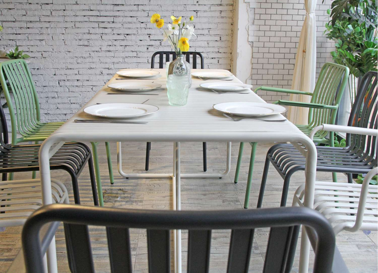 FL Bordeaux Aluminium Hospitality Stackable Outdoor Armchair