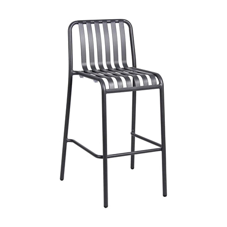 FL Boardeaux Aluminium Stackable Hospitality Outdoor Barstool