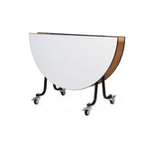 MA Flip Up & Folding Portable Round Table