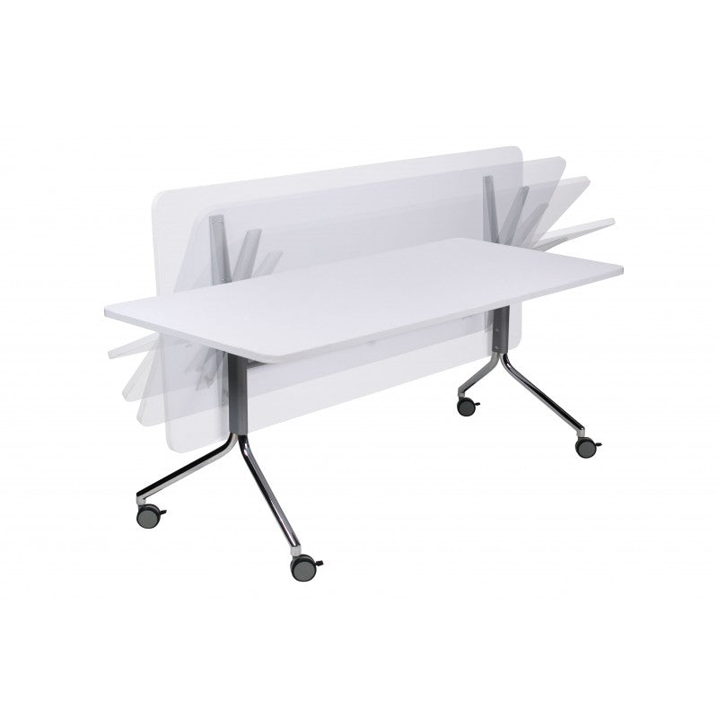 MA Flip Up & Folding Rectangular Table with Castors