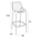 FL Air Hospitality Outdoor Barstool