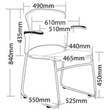 ST Focus Multi Purpose Stackable Plastic Client Chair with Arm