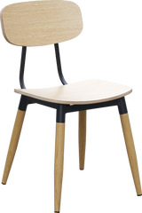 FL Austin Ply Seat Steel Legs Hospitality Dining Chair