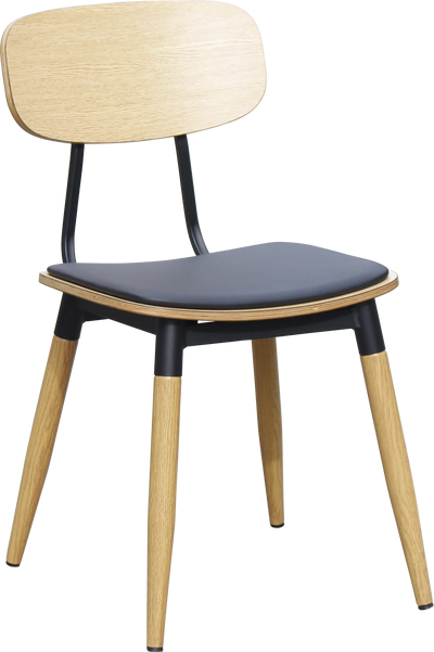 FL Austin Vinyl Seat Steel Legs Hospitality Dining Chair