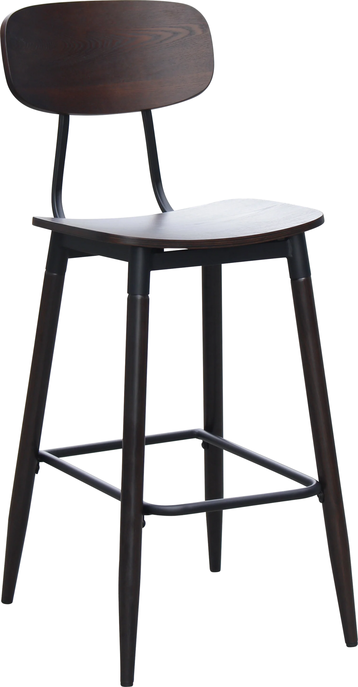 FL Austin Plywood Seat Steel Legs Hospitality Barstool