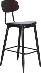 FL Austin Vinyl Seat Steel Legs Hospitality Barstool