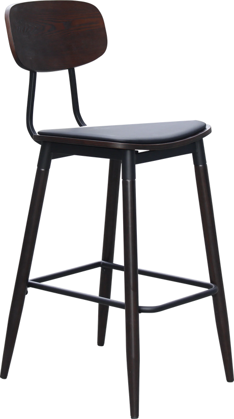 FL Austin Vinyl Seat Steel Legs Hospitality Barstool