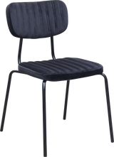 FL Tiramisu Velvet Upholstered Black Leg Hospitality Function Chair