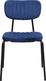 FL Tiramisu Velvet Upholstered Black Leg Hospitality Function Chair