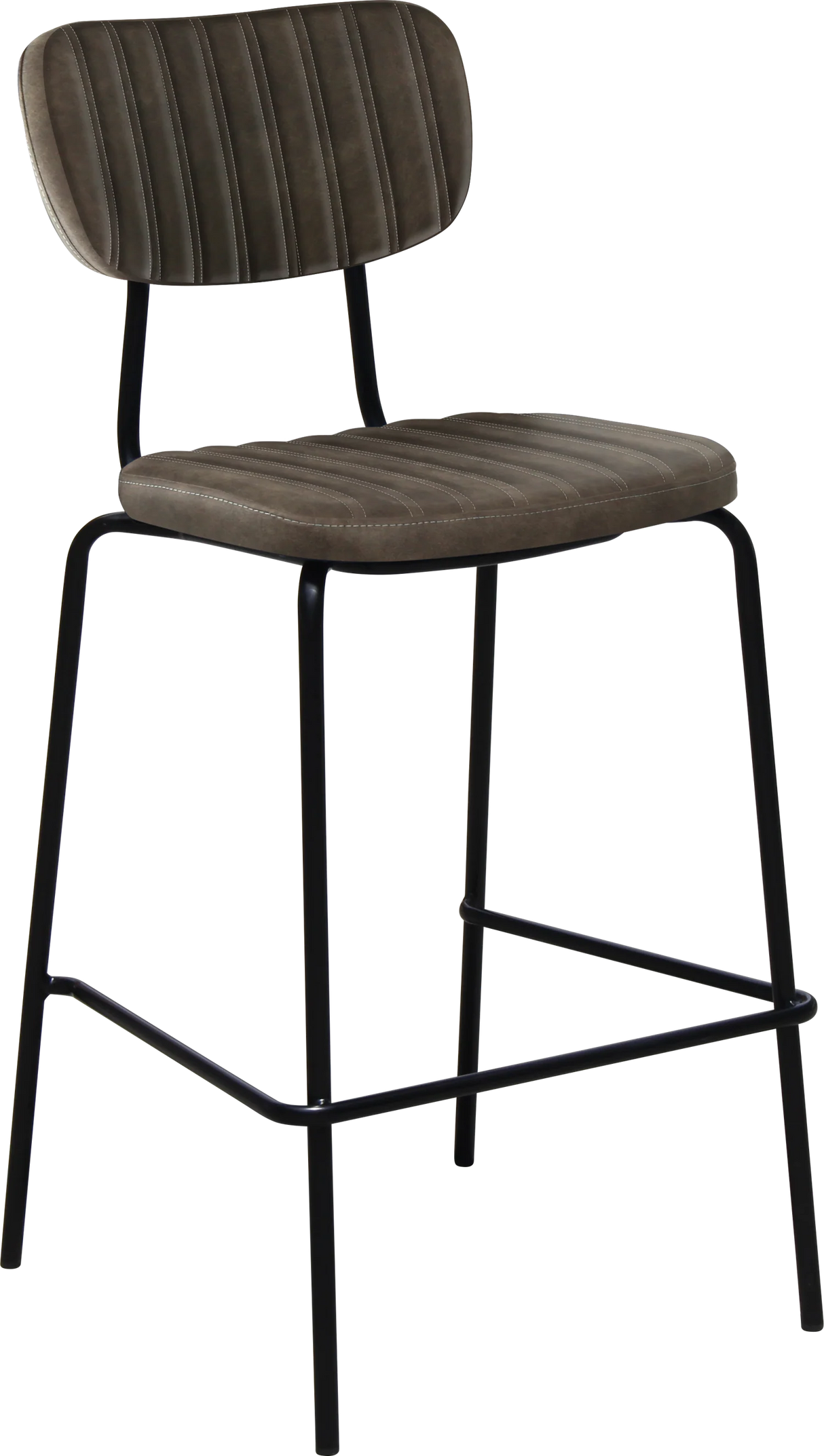 FL Tiramisu Premium Vinyl Upholstered Black Metal Frame Hospitality Barstool