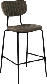 FL Tiramisu Premium Vinyl Upholstered Black Metal Frame Hospitality Barstool