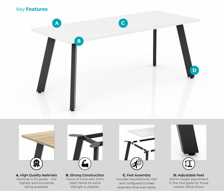 OL Flare Oval Edge Meeting Table