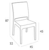 FL Florida Hospitality Outdoor Stackable Chair