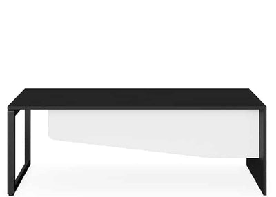 DD Forum Lite Metal Leg Desk with Modesty