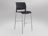 OL Game Barstool with Upholstered Seat