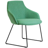 ST Gold Sled Base Fully Upholstered Breakout Chair