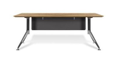 GP Novara Aluminium Frame Office Desk with Modesty