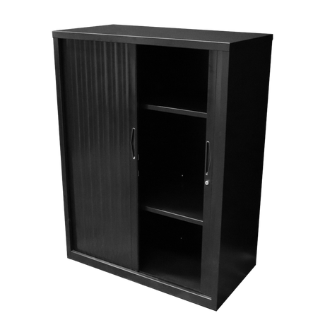 RL GO Tambour 900mm Wide Sliding Door Cupboard