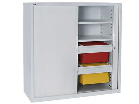 RL GO Tambour 900mm Wide Sliding Door Cupboard