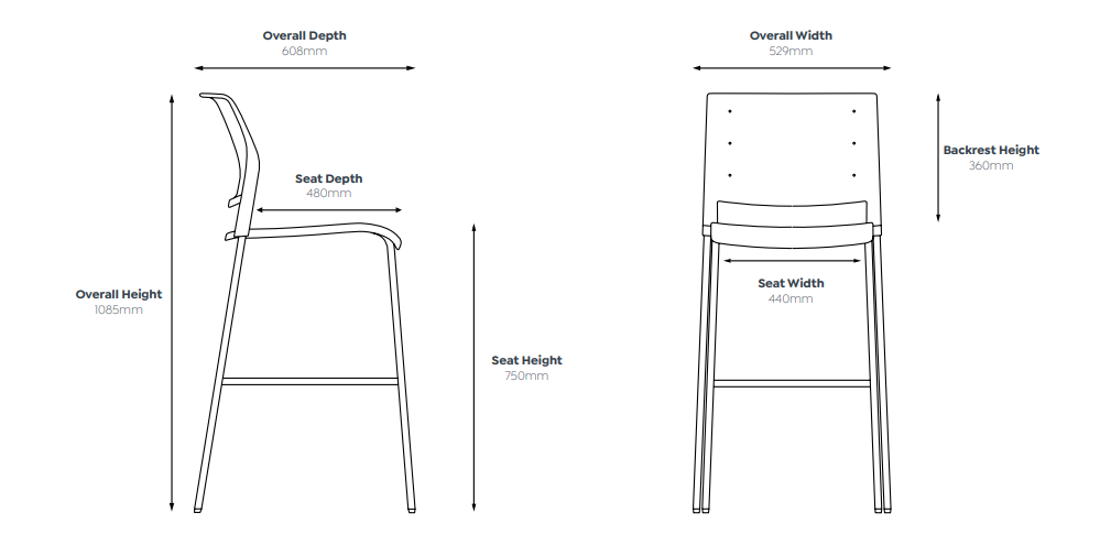 OL Game Upholstered Seat Chrome Legs Barstool