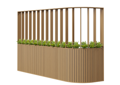 DD Garden Seating Slat Wall Space Divider
