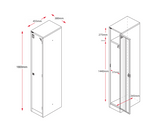 RL GO Metal Single Door Locker