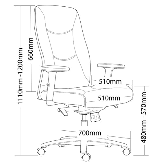 ST Hilton High Back PU Leather Executive Chair