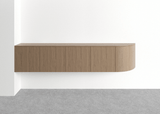 DD Half Curved Floating Wall Credenza