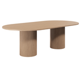 DD Harmony Pillar Base D End Top Boardroom Table
