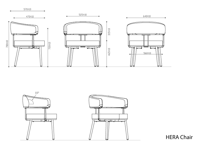RL Hera PU Leather Upholstered Black Metal Base Breakout Chair