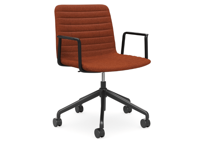 DD Nikola Meeting Chair with Black Arm Rest