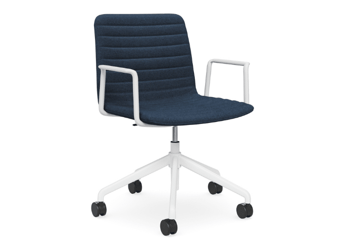 DD Nikola Meeting Chair with White Arm Rest