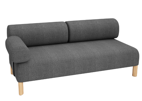 DD Cailloux 2 Seater Fabric Breakout Sofa with 1 Armrest