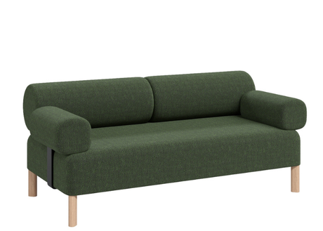 DD Cailloux 2 Seater Fabric Breakout Sofa with Armrests