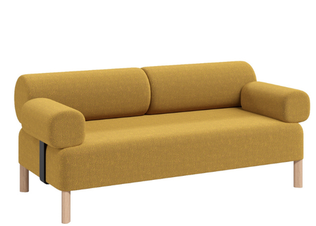 DD Cailloux 2 Seater Fabric Breakout Sofa with Armrests