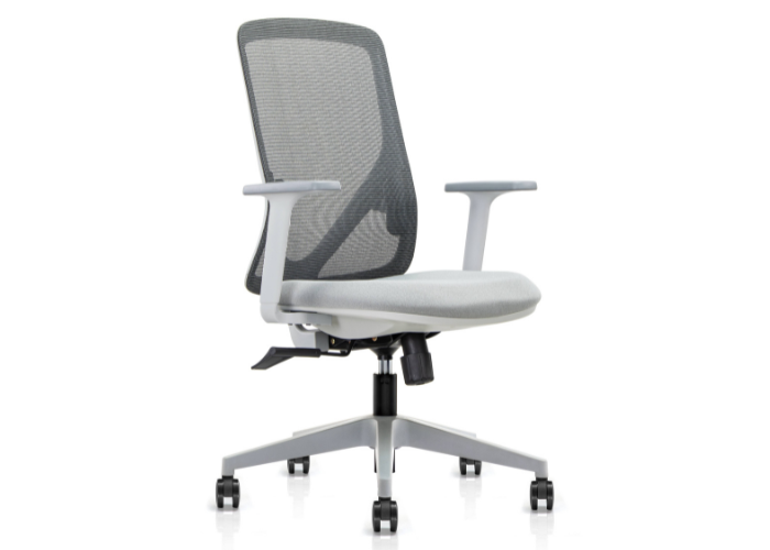 DD Zane Mesh Back Light Grey Task Chair