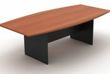 DD Accent Boatshape Top H Base Boardroom Table - Clearence Item