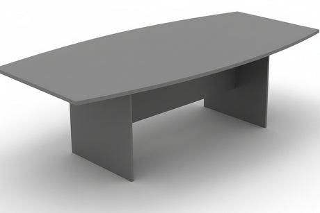DD Accent Boatshape Top H Base Boardroom Table - Clearence Item