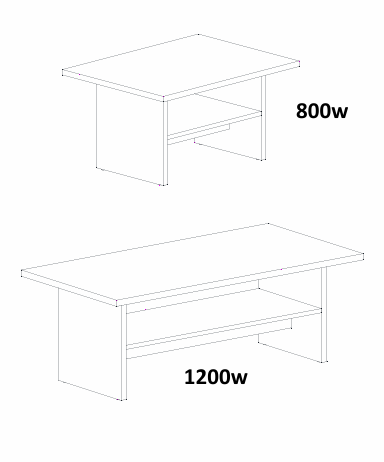 RL Rapid Worker Coffee Table with Ironstone Base