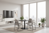 DD Tobi Metal Base Square Meeting Table